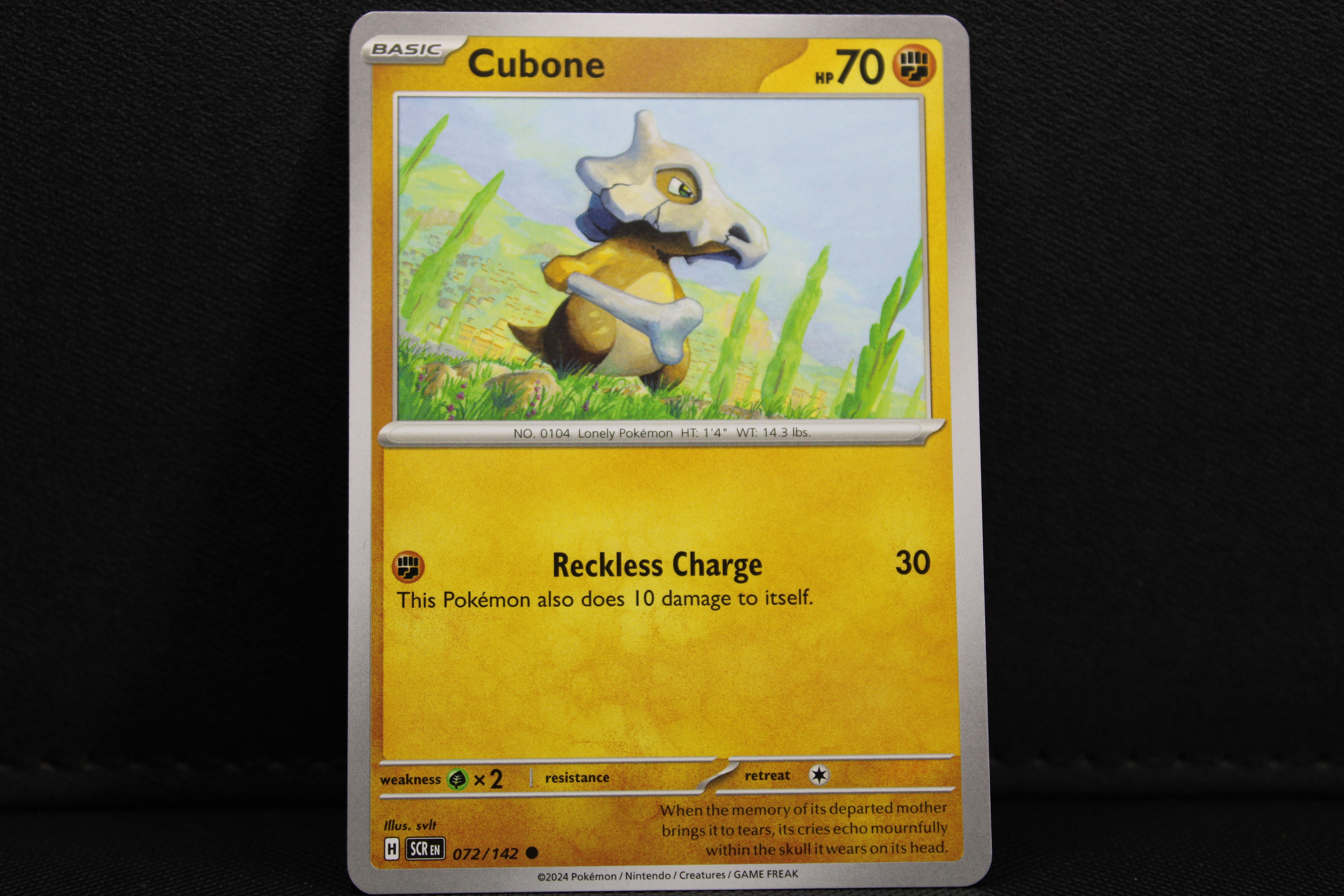 Cubone 072/142 - Non Holo, SV Stellar Crown