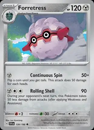 Forretress 139/198 - Non Holo, SV Scarlet & Violet