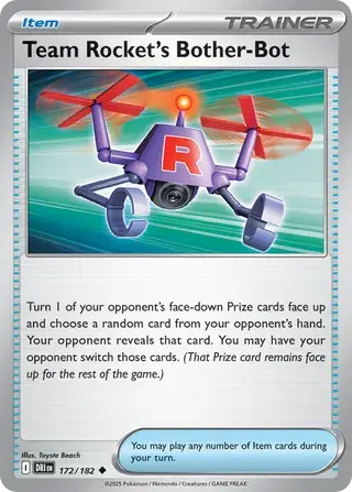 Team Rocket's Bother-Bot 172/182 - Trainer Non Holo, SV Destined Rivals