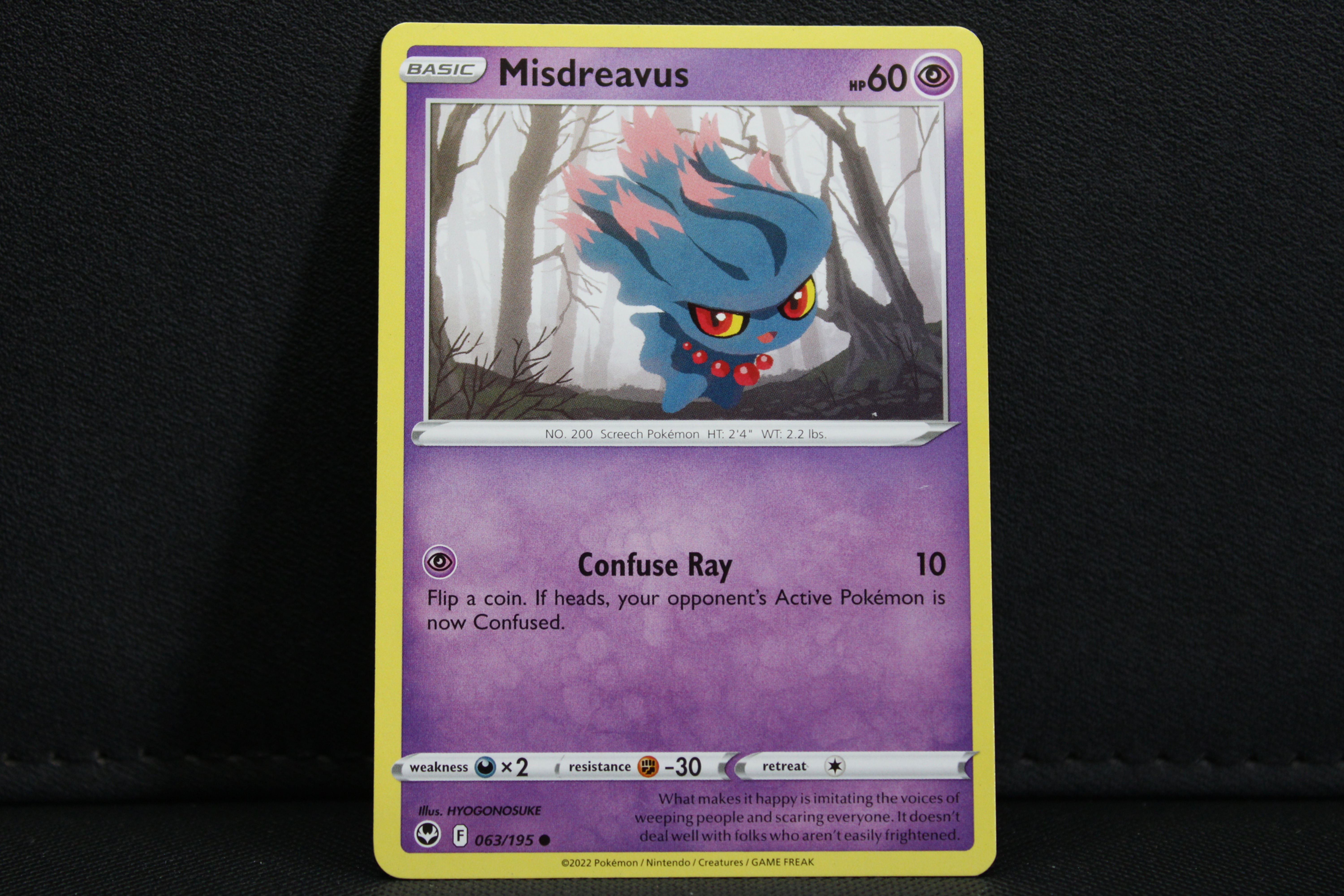 Misdreavus 063/195 - Non Holo, SWSH Silver Tempest