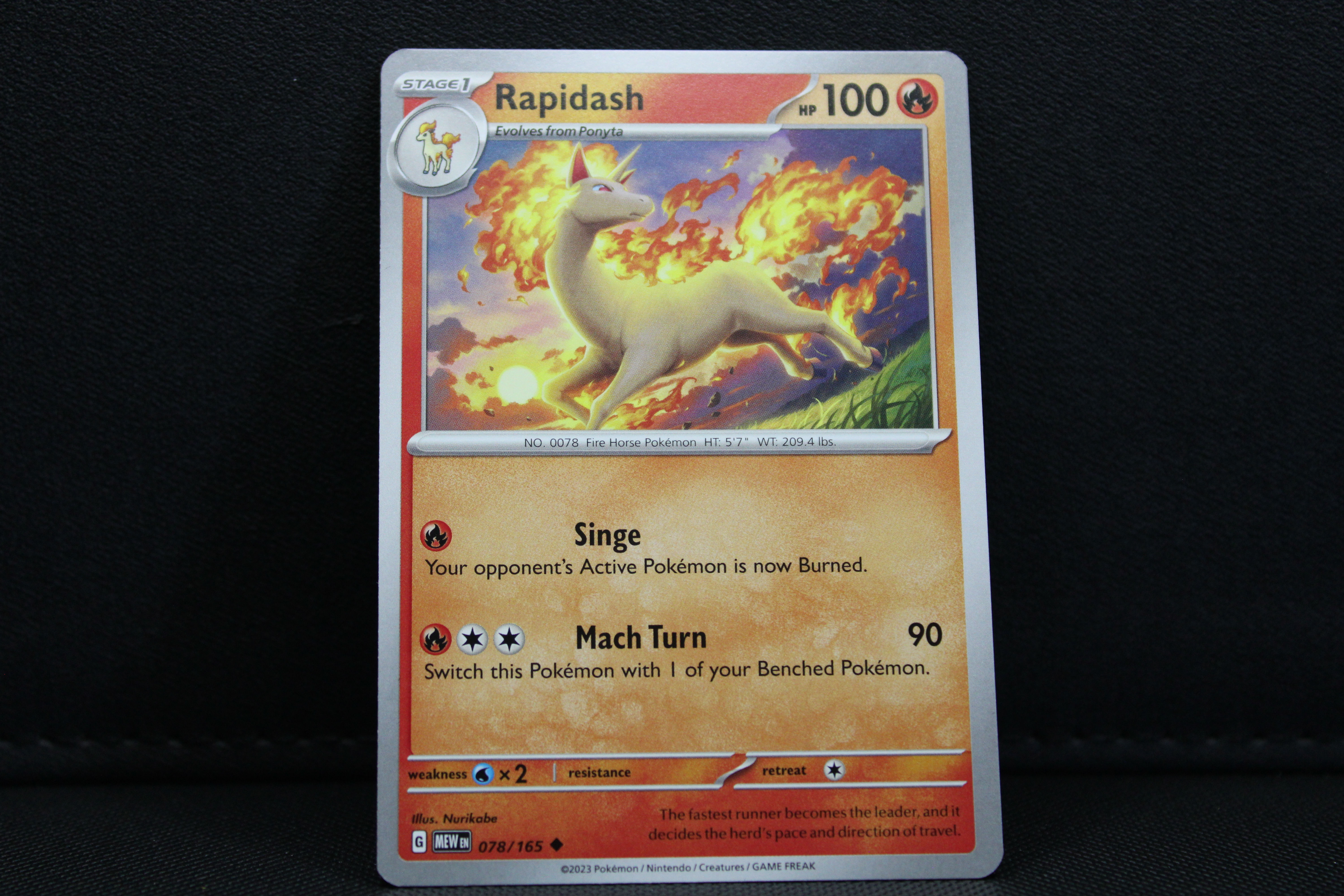 Rapidash 078/165 - Non Holo, SV 151
