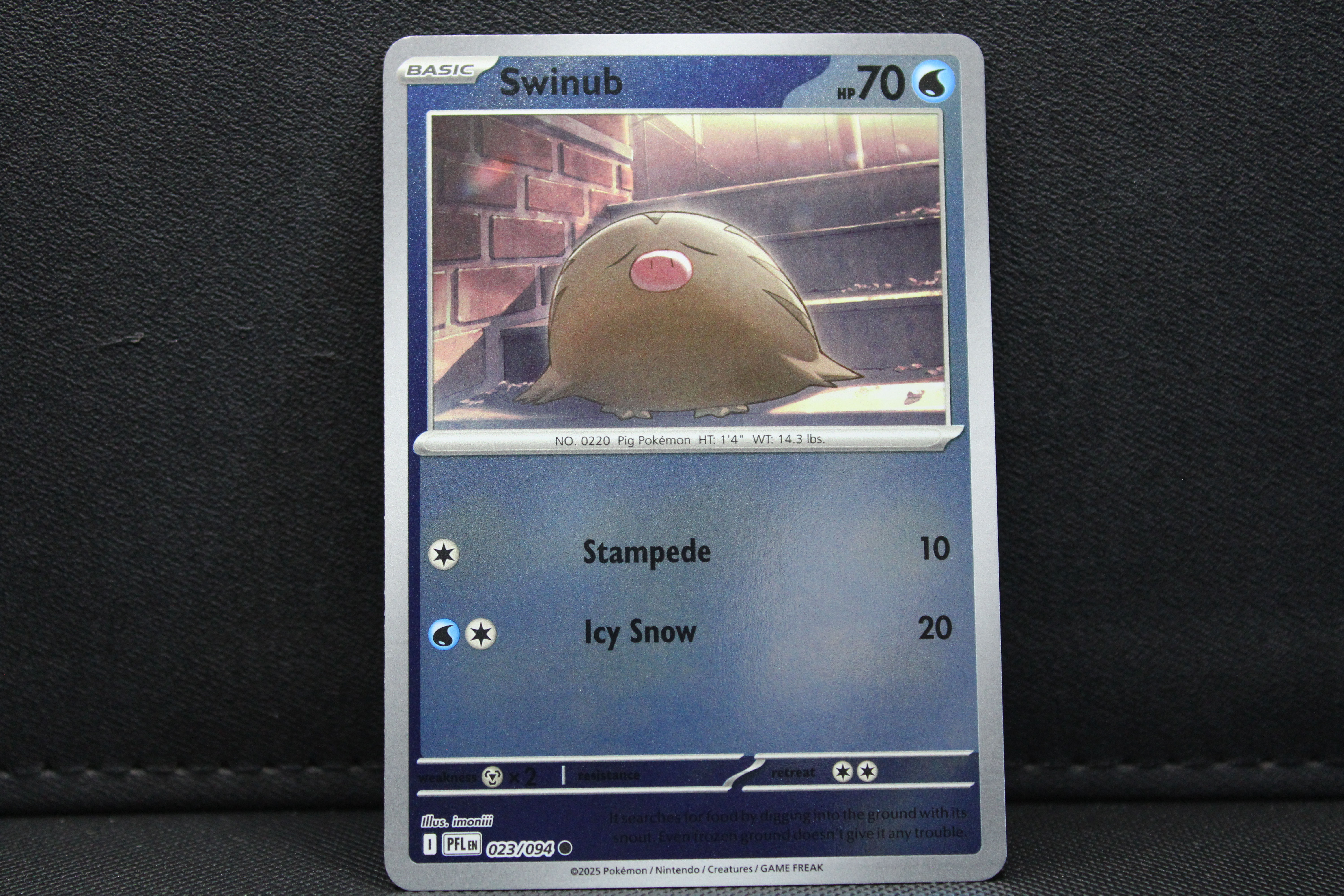 Swinub 023/094 - Reverse Holo, ME Phantasmal Flames