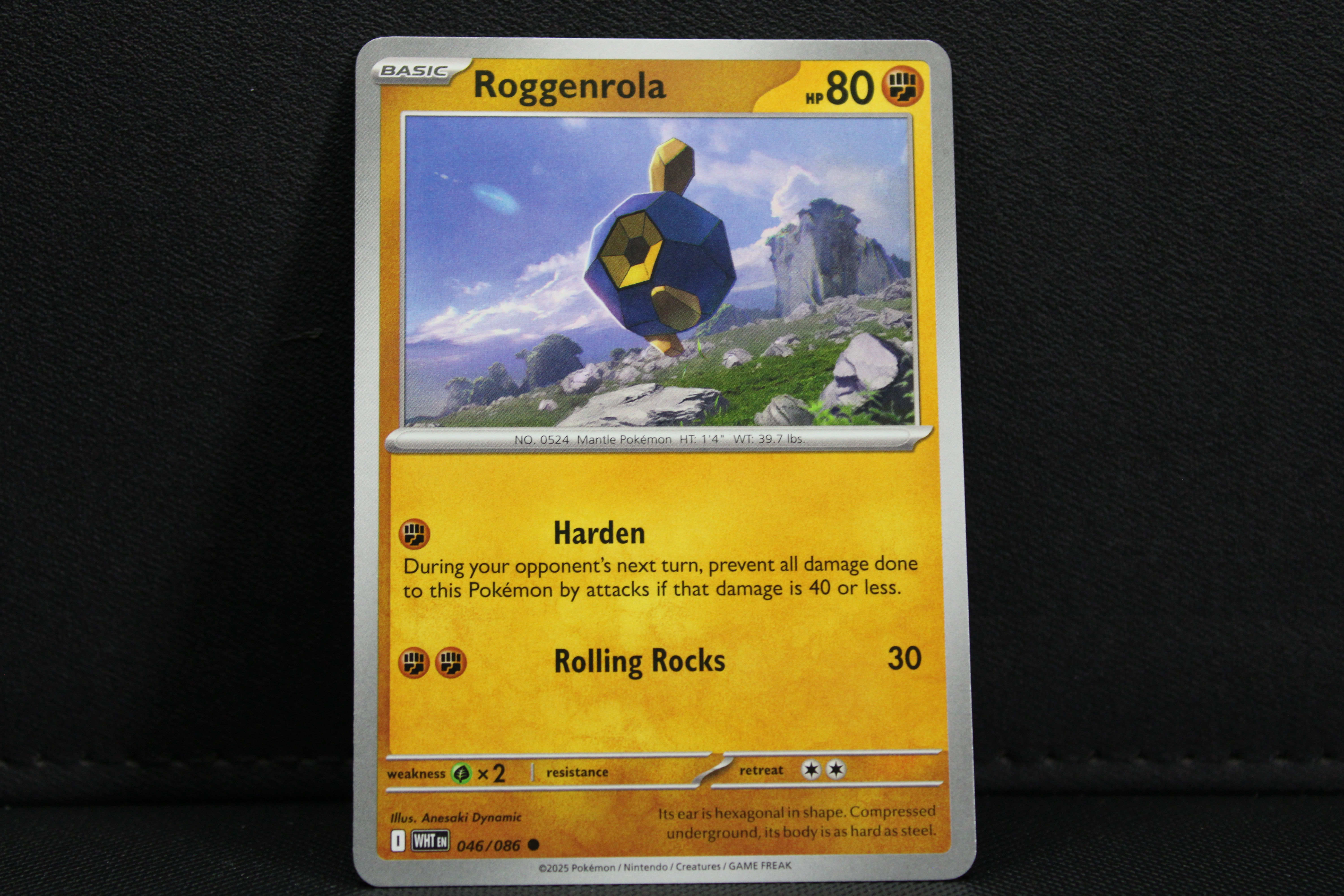 Roggenrola 046/086 - Non Holo, SV White Flare