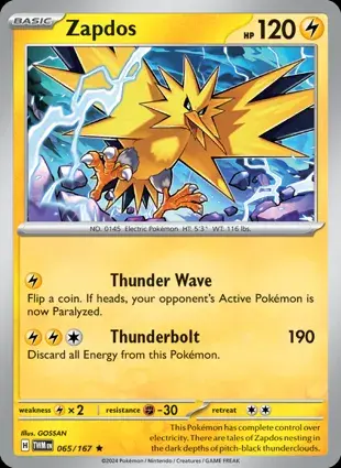 Zapdos 065/167 - Holo, SV Twilight Masquerade