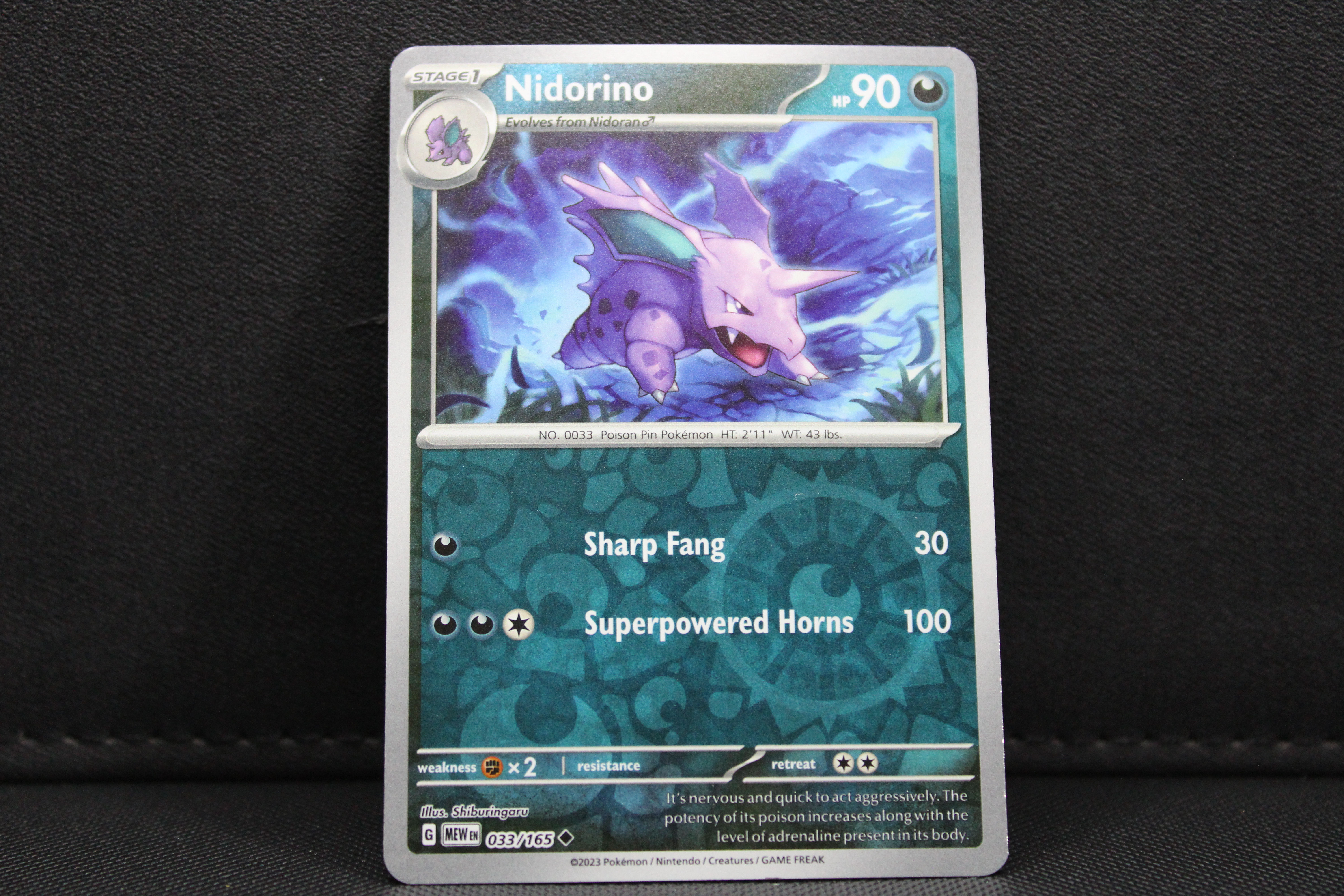 Nidorino 033/165 - Reverse Holo, SV 151