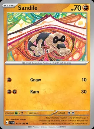 Sandile 115/198 - Non Holo, SV Scarlet & Violet