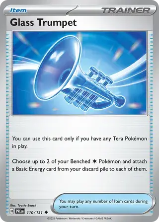 Glass Trumpet 110/131 - Trainer Non Holo, SV Prismatic Evolutions