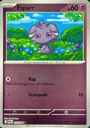 Espurr 033/088 - Reverse Holo, ME Perfect Order