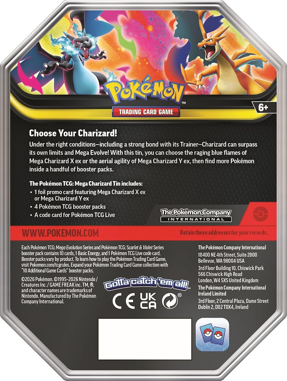 Thumbnail: Pokémon TCG: Mega Charizard Y Ex Tin 