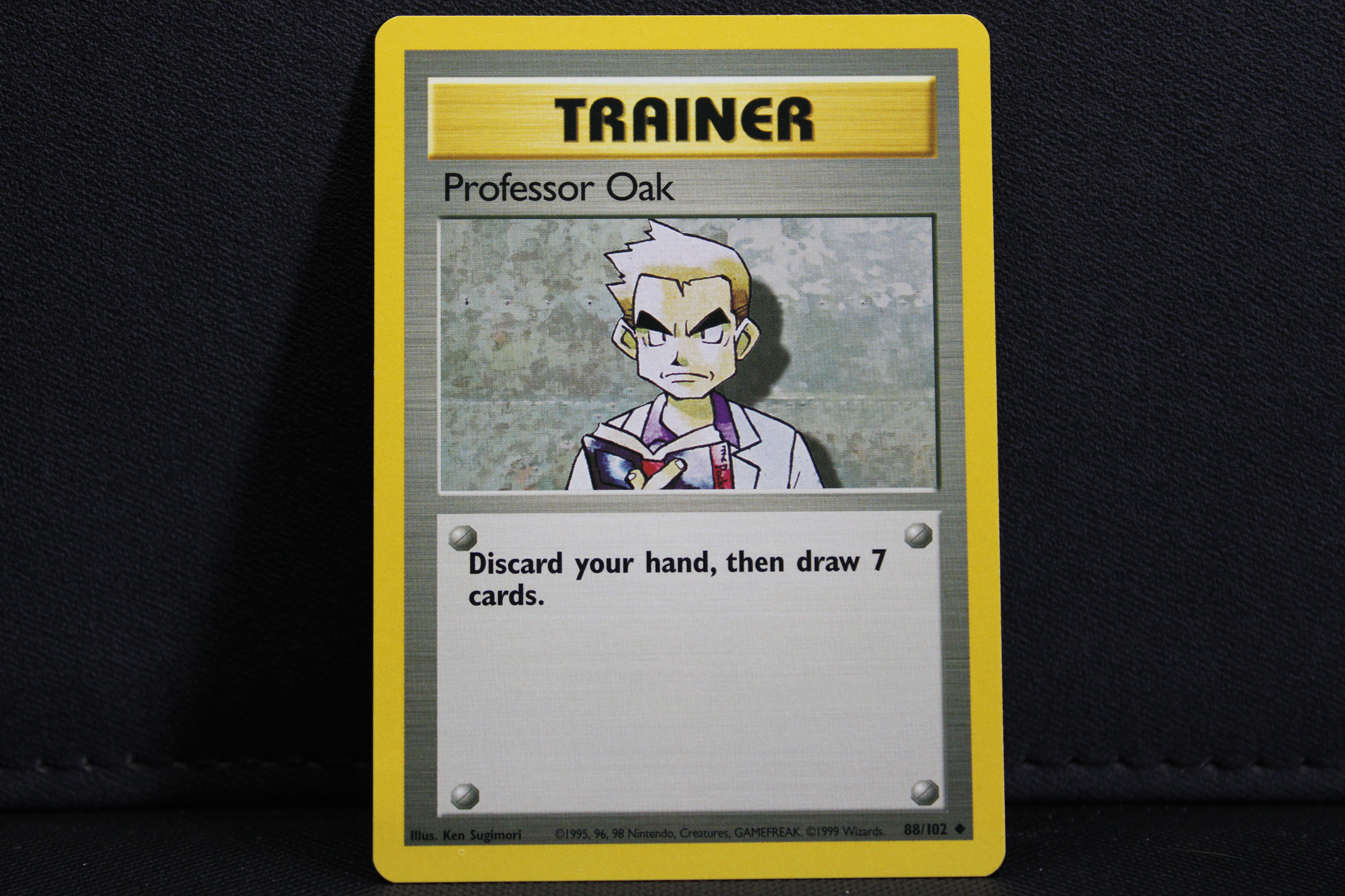 Professor Oak 88/102 - Trainer Non Holo, 1999 Unlimited Base