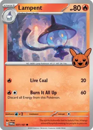 Lampent 037/167 - Non Holo Stamped, SV Twilight Masquerade