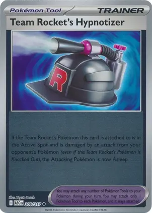 Team Rocket's Hypnotizer 206/217 - Trainer Reverse Holo, ME Ascended Heroes