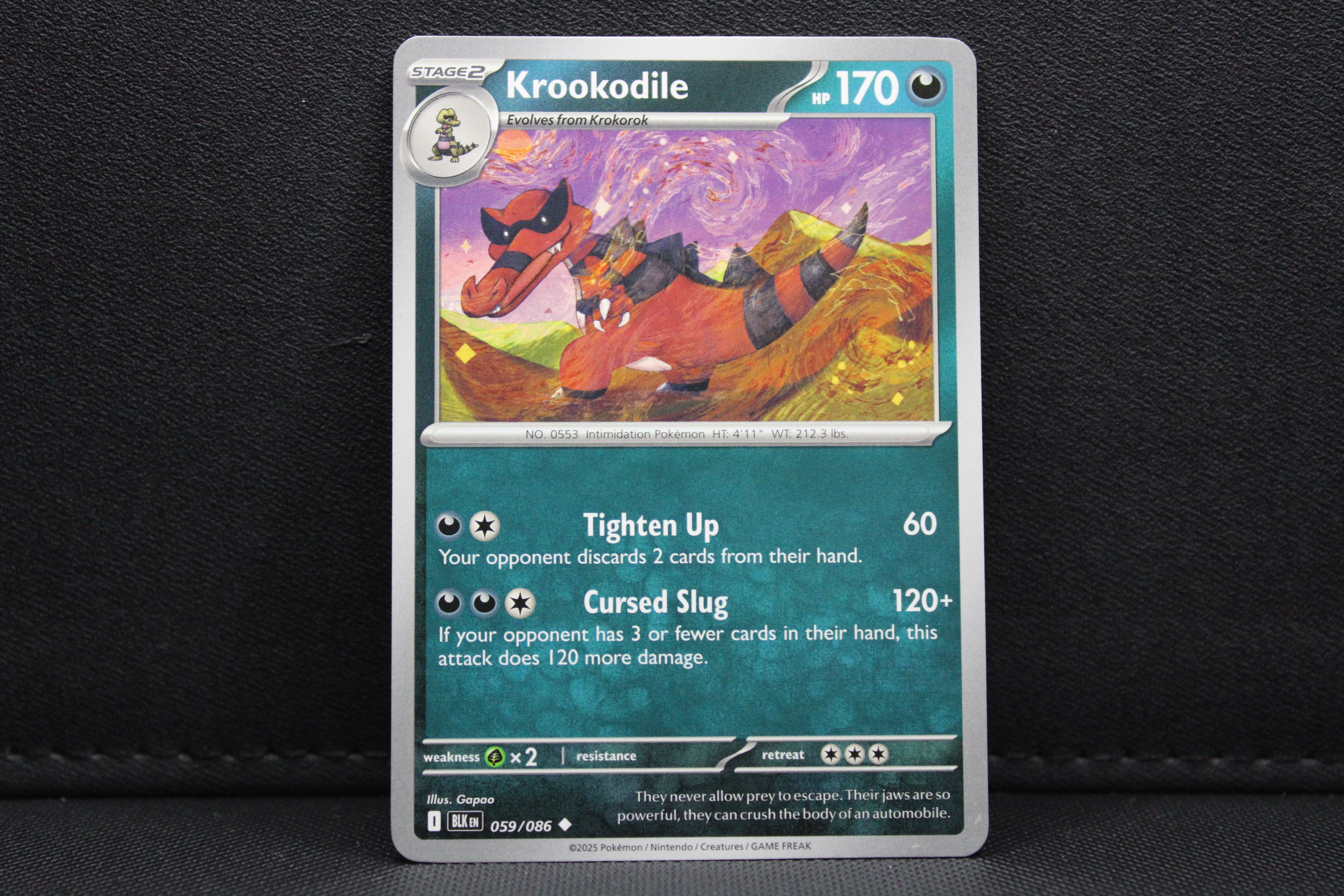 Krookodile 059/086 - Non Holo, SV Black Bolt