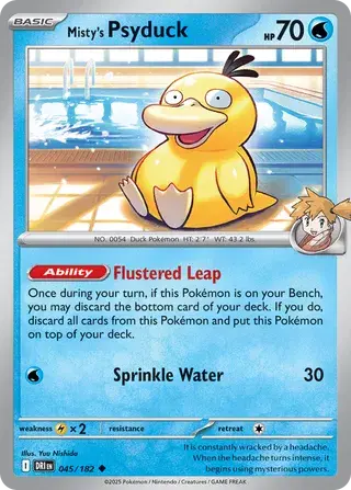 Misty's Psyduck 045/182 - Non Holo, SV Destined Rivals