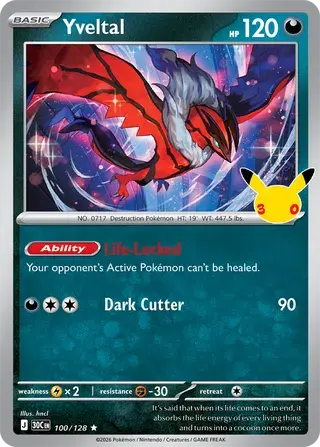 Yveltal 100/128 - Holo, 30th Celebrations