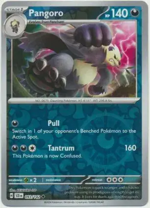 Pangoro 093/142 - Reverse Holo, SV Stellar Crown