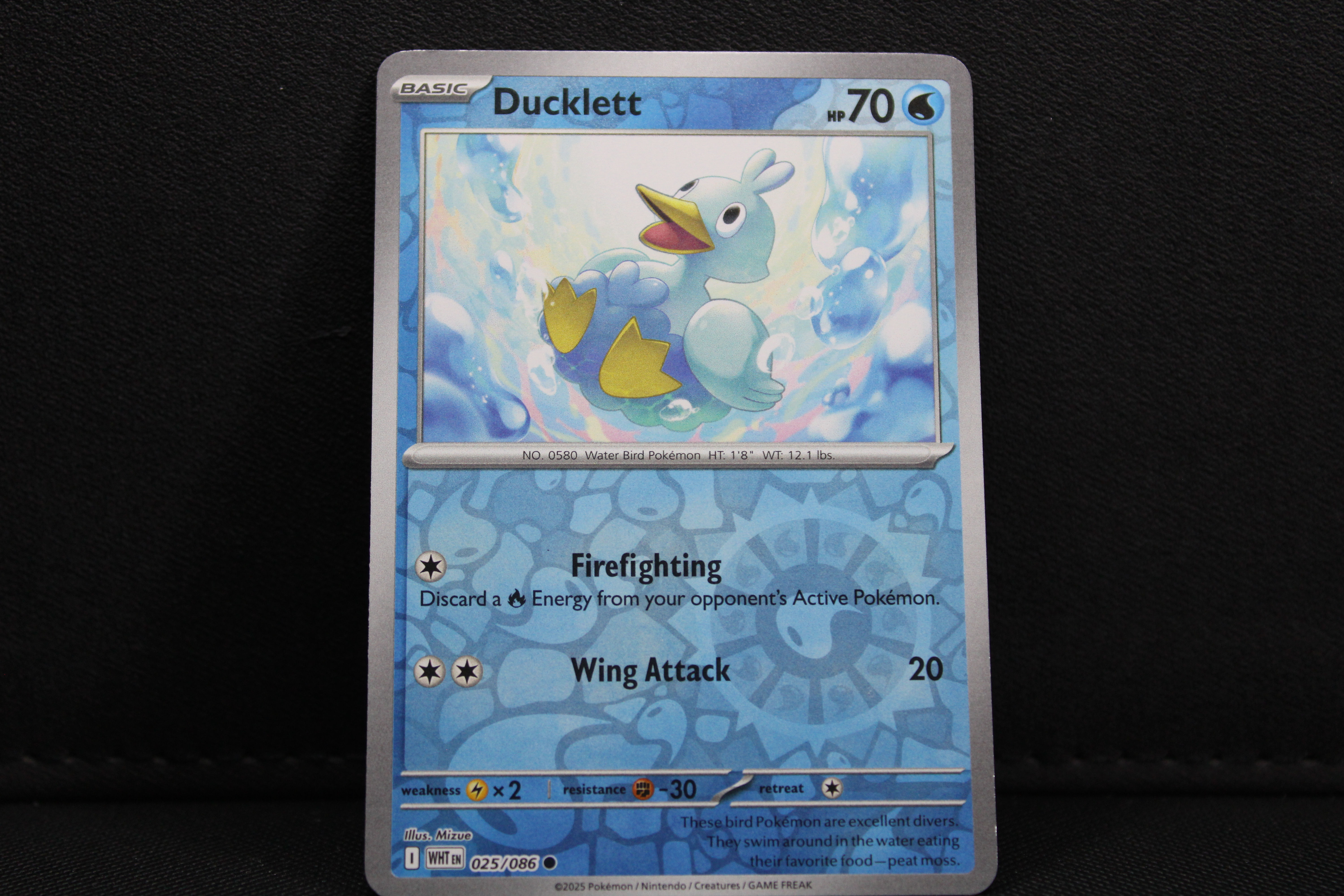 Ducklett 025/086 - Reverse Holo, SV White Flare
