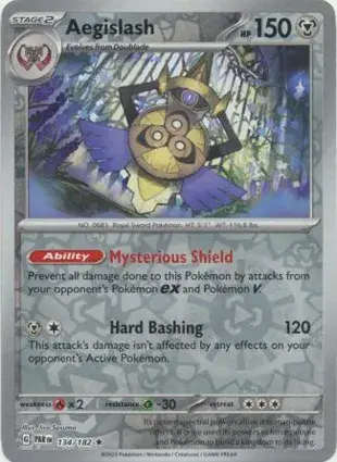 Aegislash 134/182 - Reverse Holo, SV Paradox Rift
