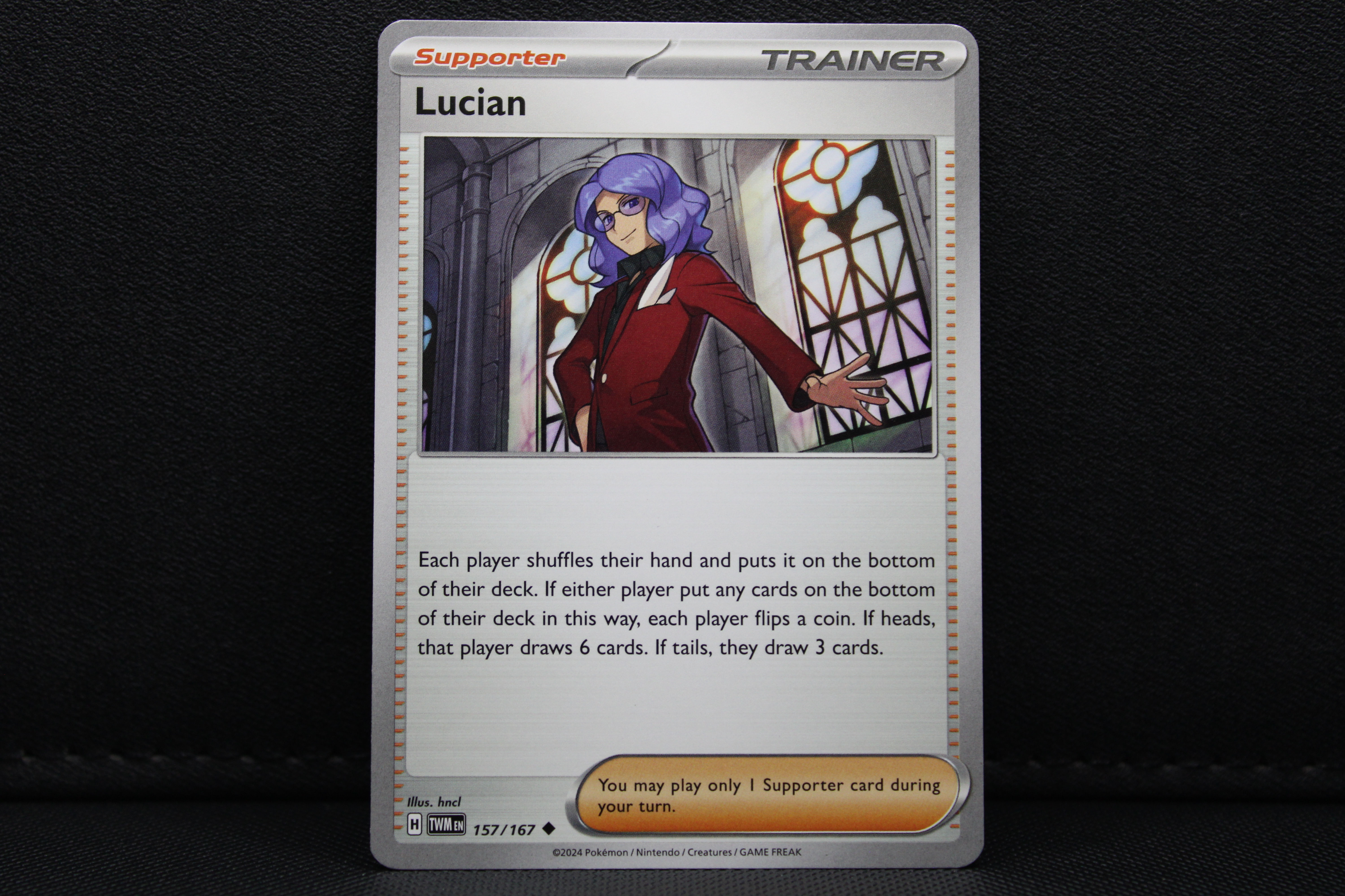 Lucian 157/167 - Trainer Non Holo, SV Twilight Masquerade