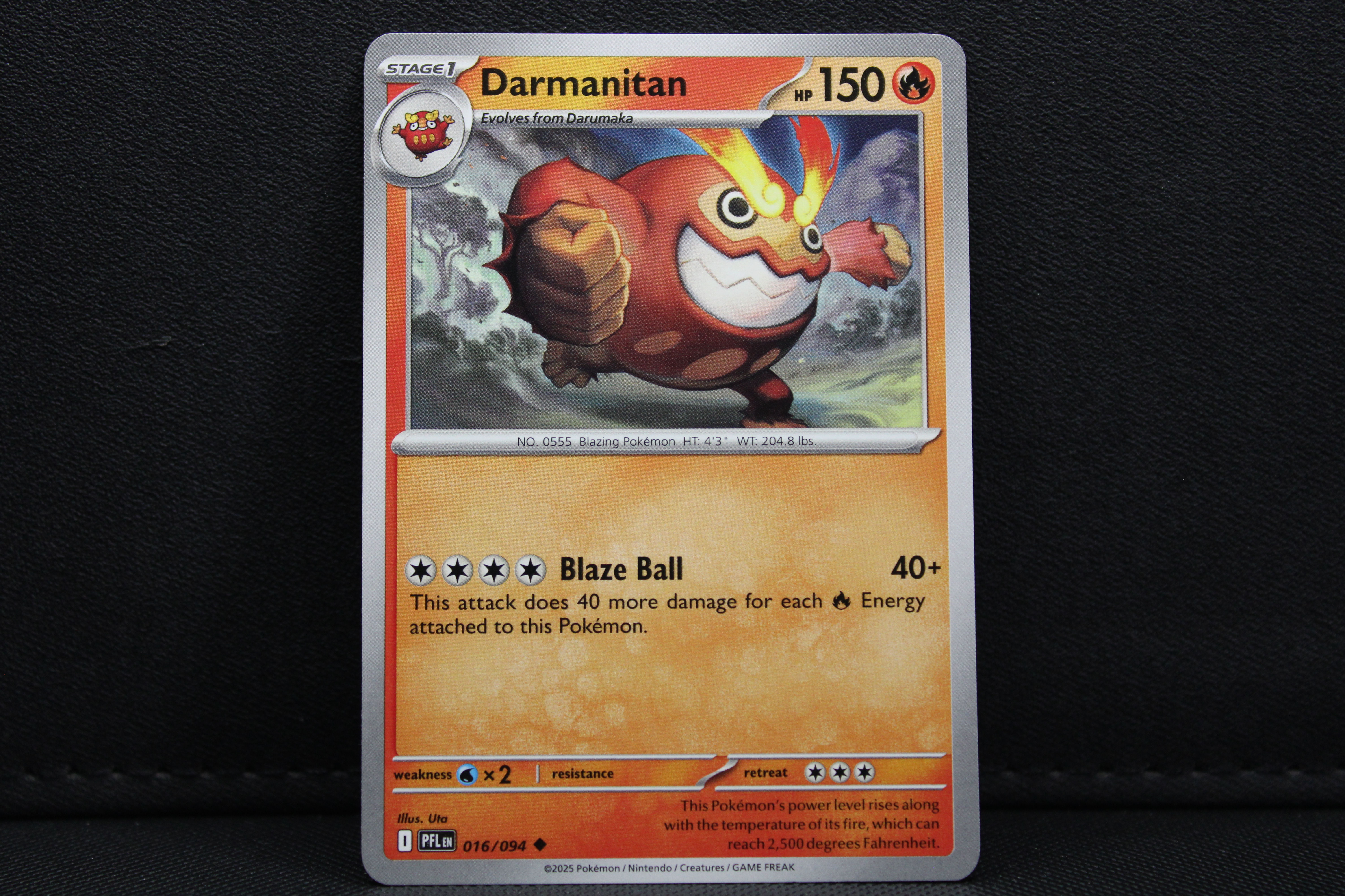 Darmanitan 016/094 - Non Holo, ME Phantasmal Flames