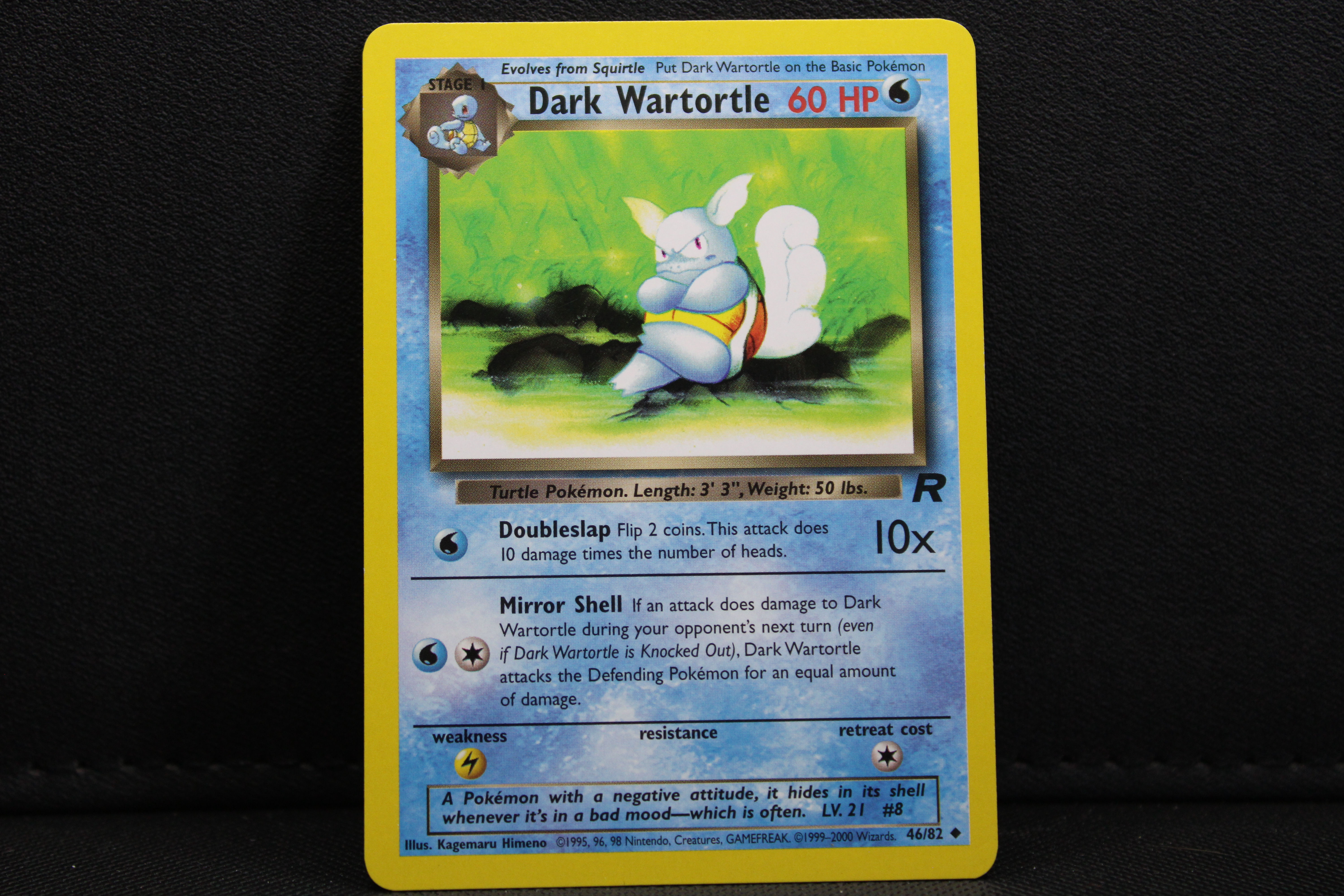 Dark Wartortle 46/82 - Non Holo, Team Rocket