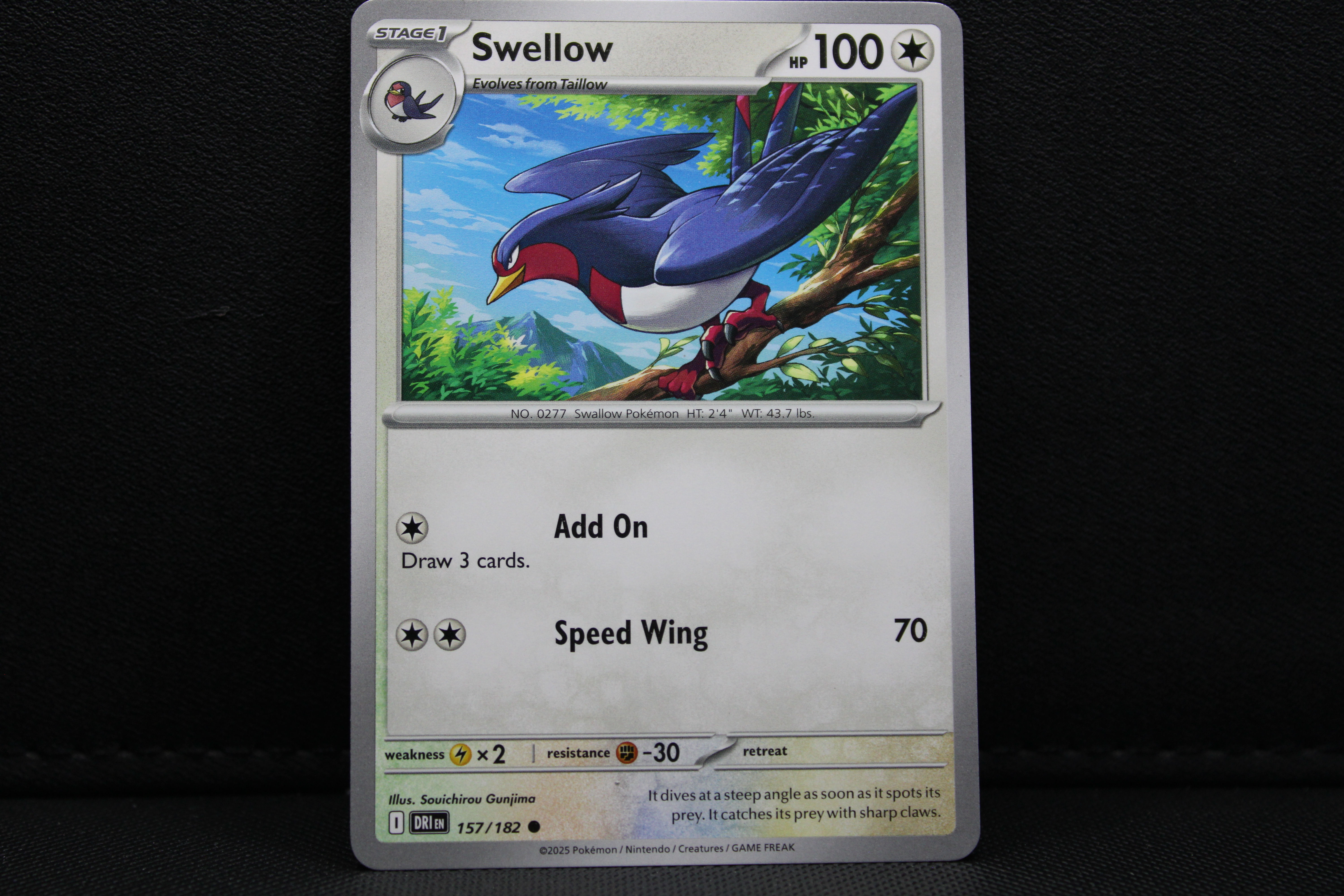 Swellow 157/182 - Non Holo, SV Destined Rivals