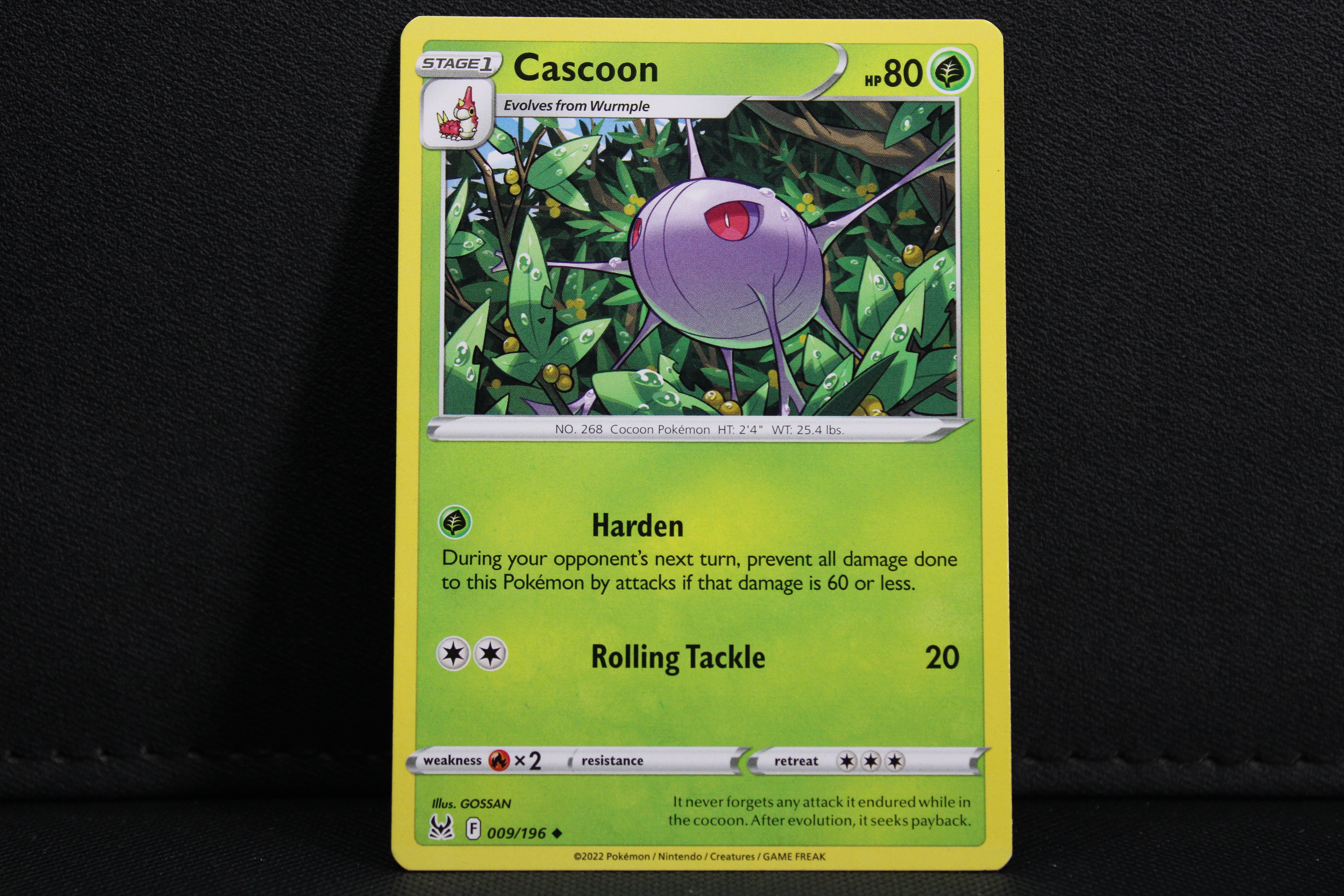 Cascoon 009/196 - Non Holo, SWSH Lost Origin