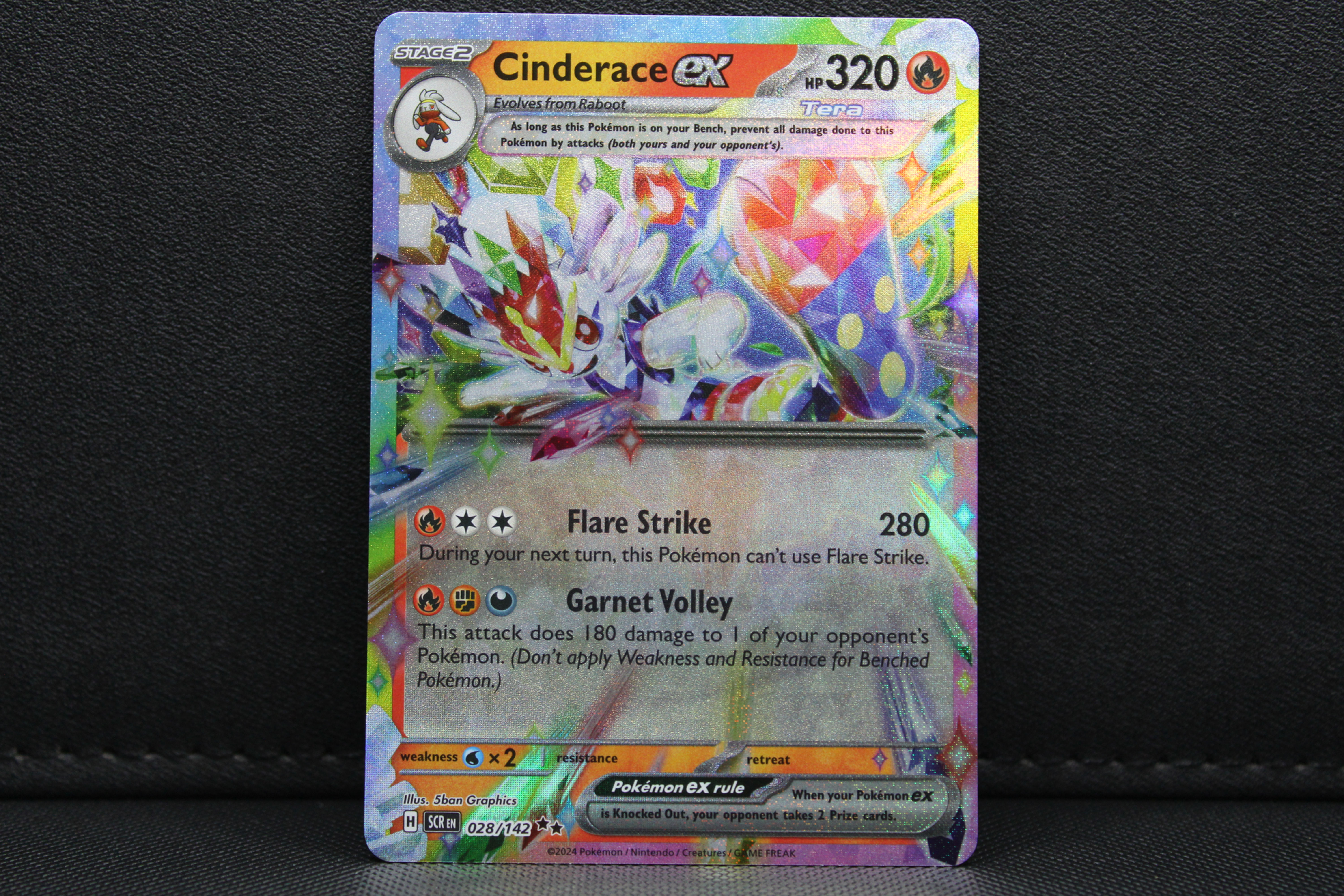 Cinderace Ex 028/142 - Holo (Half Art), SV Stellar Crown