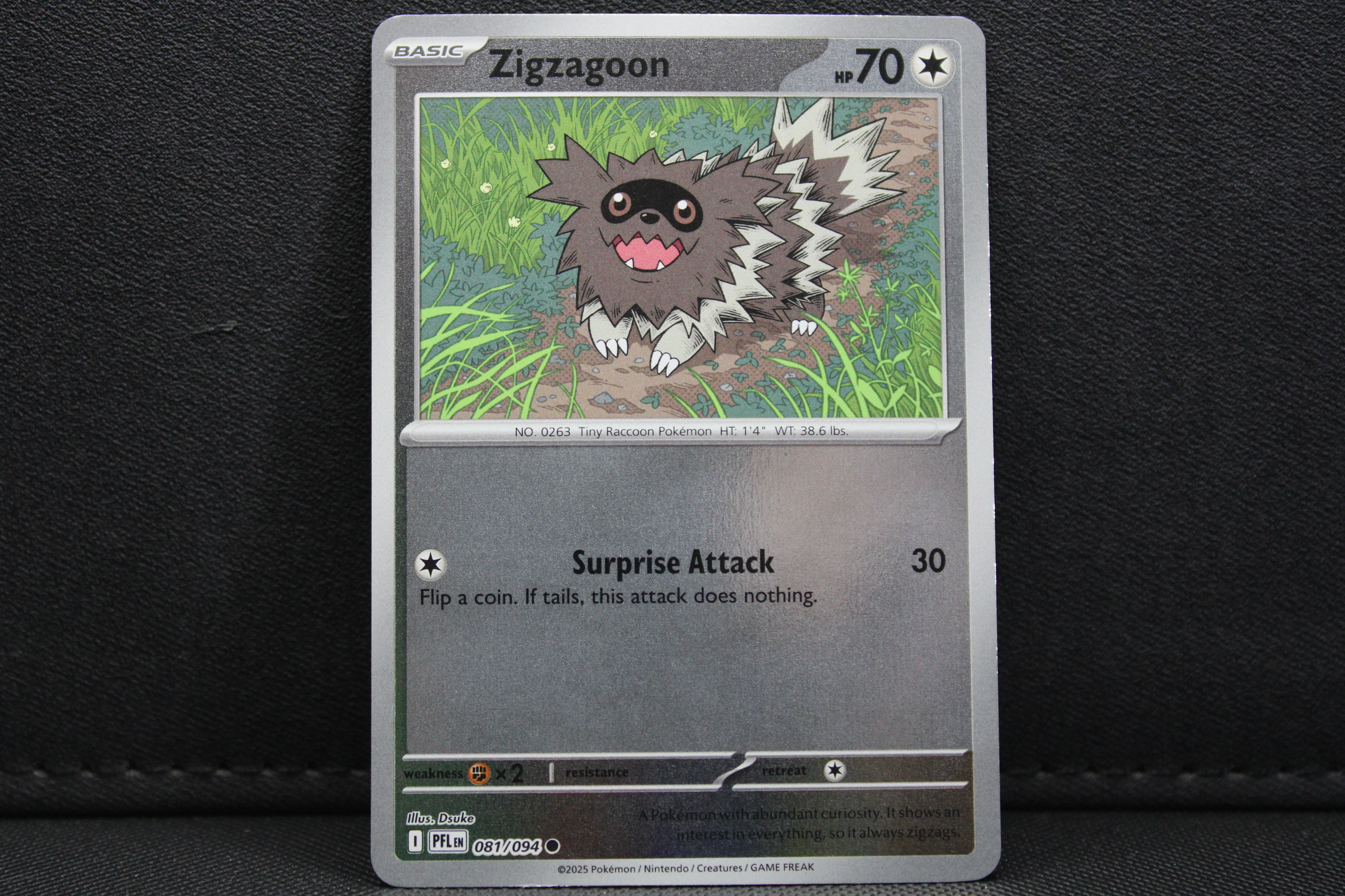 Zigzagoon 081/094 - Reverse Holo, ME Phantasmal Flames
