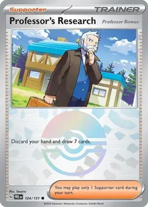Professor's Research 124/131 - Holo (Pokeball), SV Prismatic Evolutions