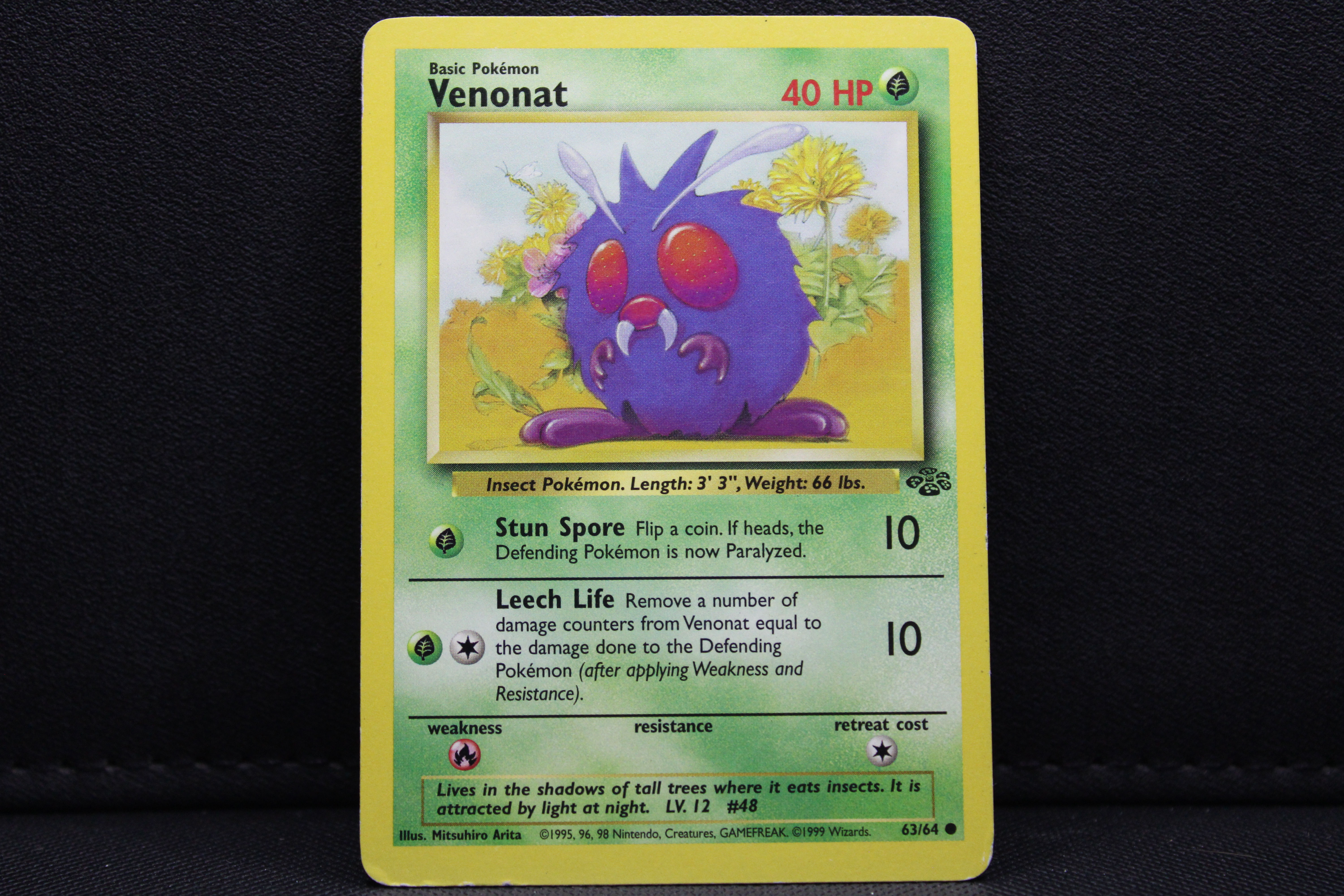Venonat 63/64 - Non Holo, 1999 Jungle