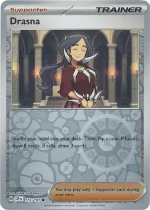 Drasna 173/191 - Trainer Reverse Holo, SV Surging Sparks