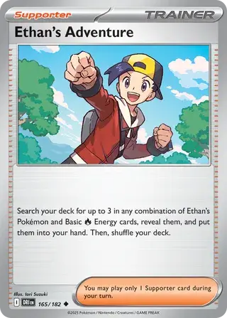 Ethan's Adventure 165/182 - Trainer Non Holo, SV Destined Rivals