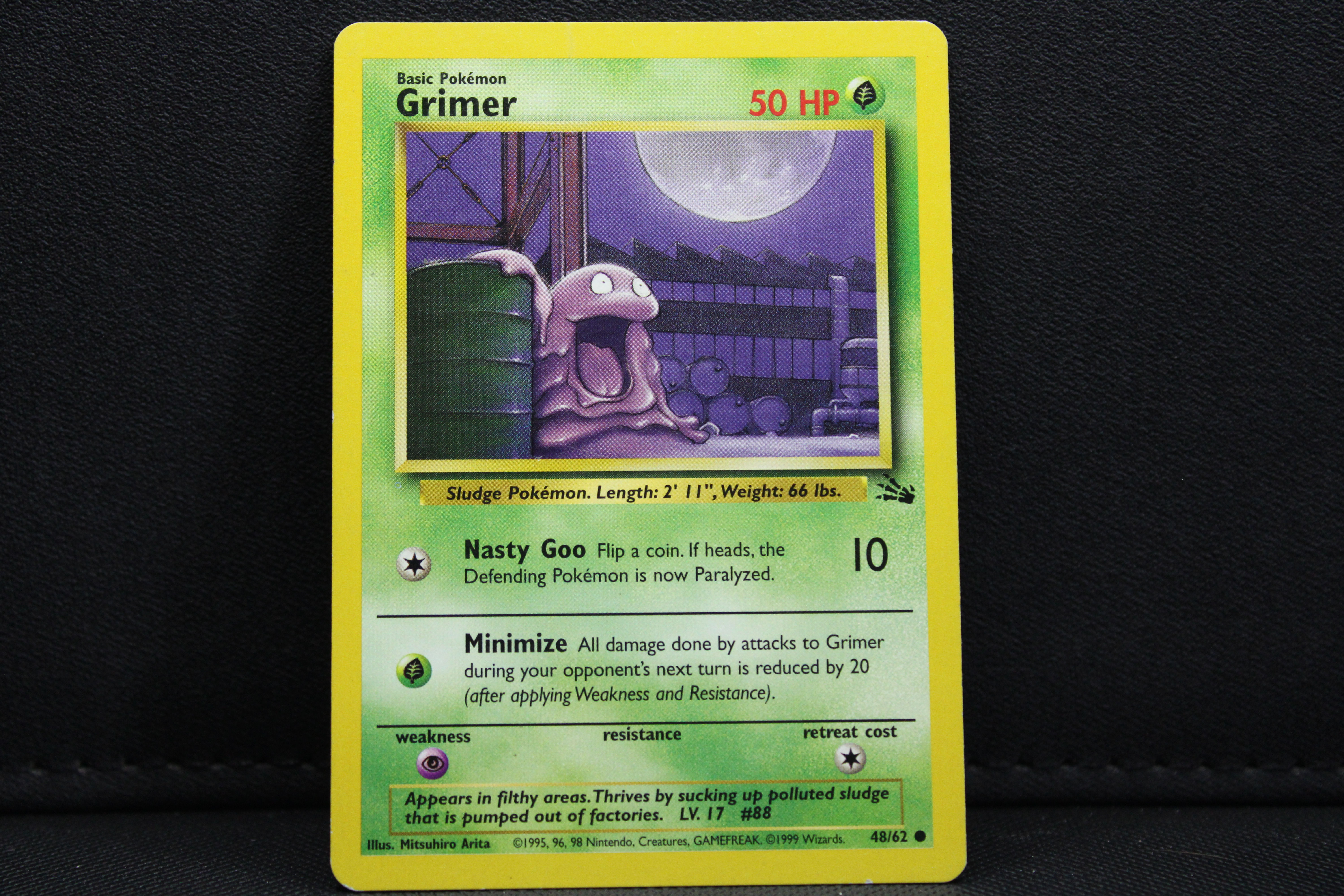 Grimer 48/62 - Non Holo, 1999 Fossil