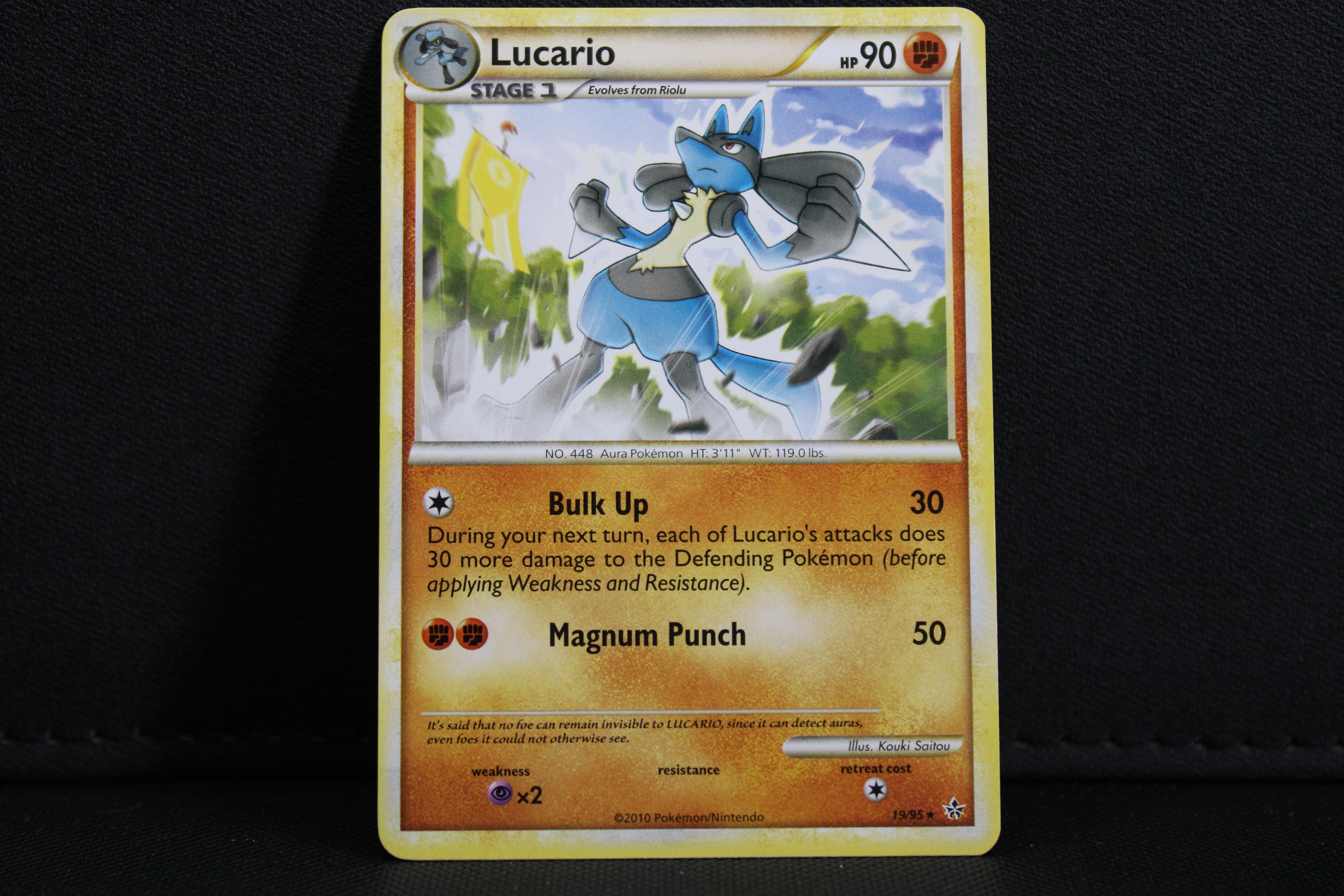 Lucario 19/95 - Non Holo, HS Unleashed