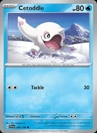 Cetoddle 058/198 - Non Holo, SV Scarlet & Violet