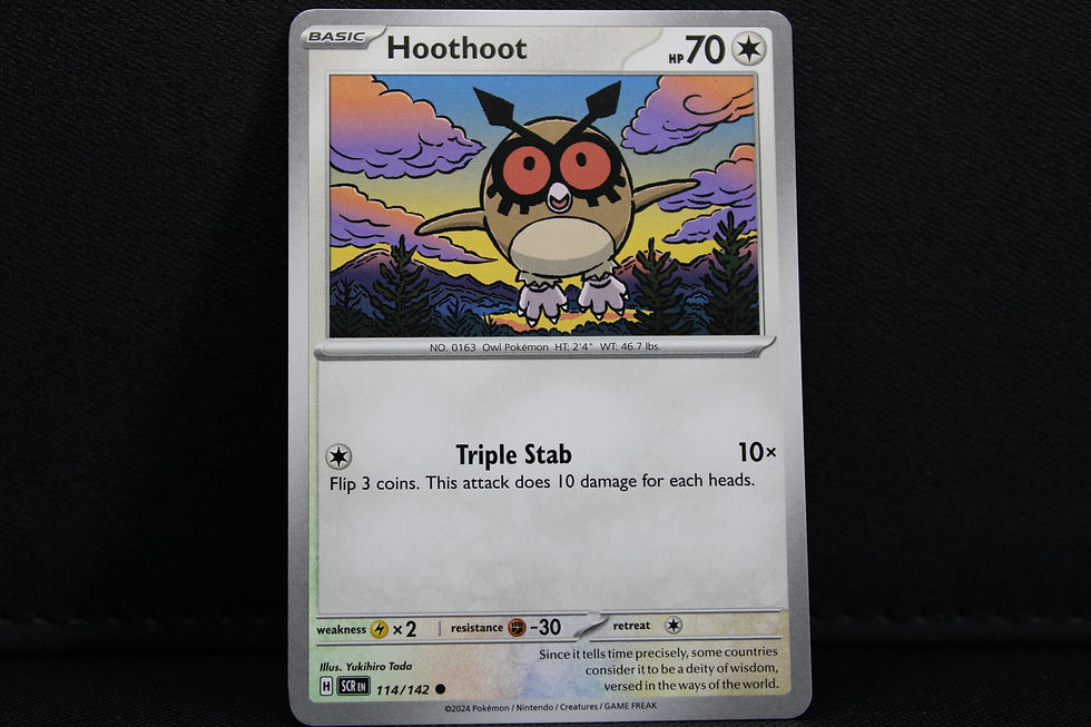Thumbnail: Hoothoot 114/142 - Non Holo, SV Stellar Crown