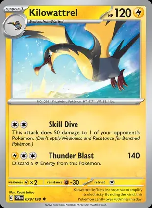 Kilowattrel 079/198 - Non Holo, SV Scarlet & Violet