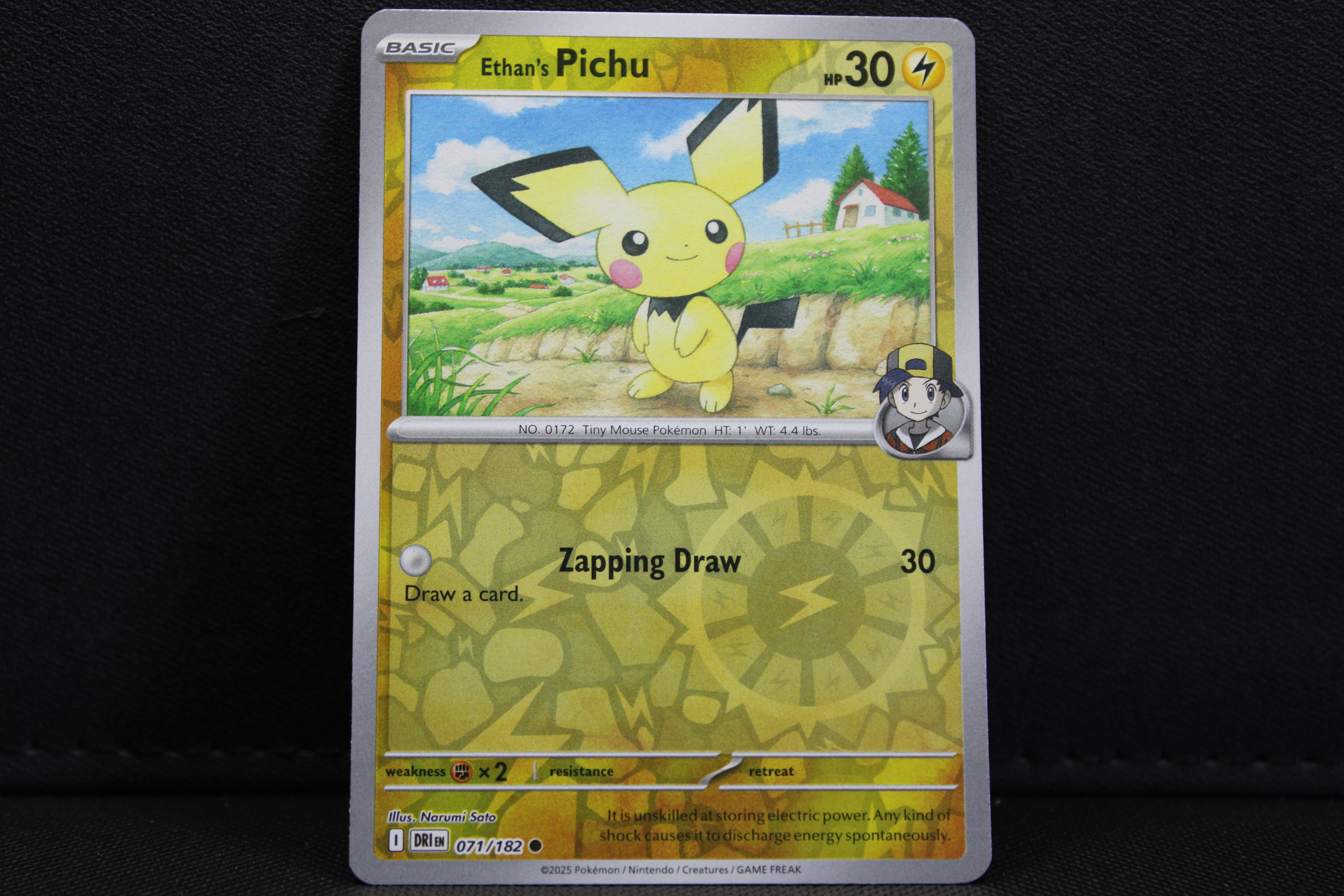 Ethan's Pichu 071/182 - Reverse Holo, SV Destined Rivals