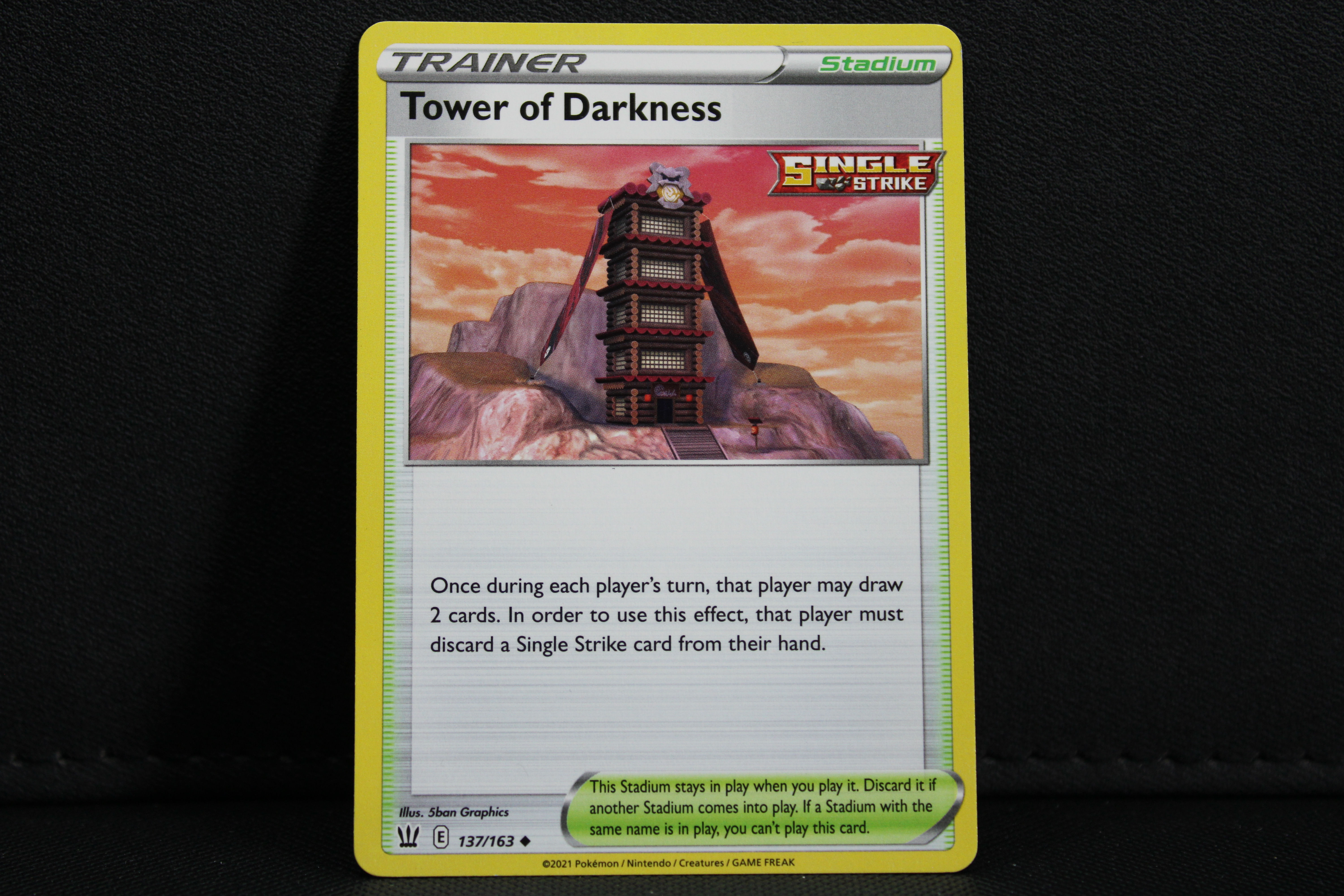 Tower of Darkness 137/163 - Trainer Non Holo, SWSH Battle Styles