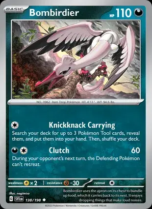 Bombirdier 138/198 - Non Holo, SV Scarlet & Violet