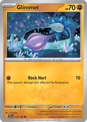 Glimmet 114/191 - Non Holo, SV Surging Sparks