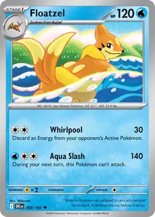 Floatzel 058/182 - Non Holo, SV Destined Rivals