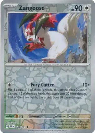 Zangoose 149/191 - Reverse Holo, SV Surging Sparks