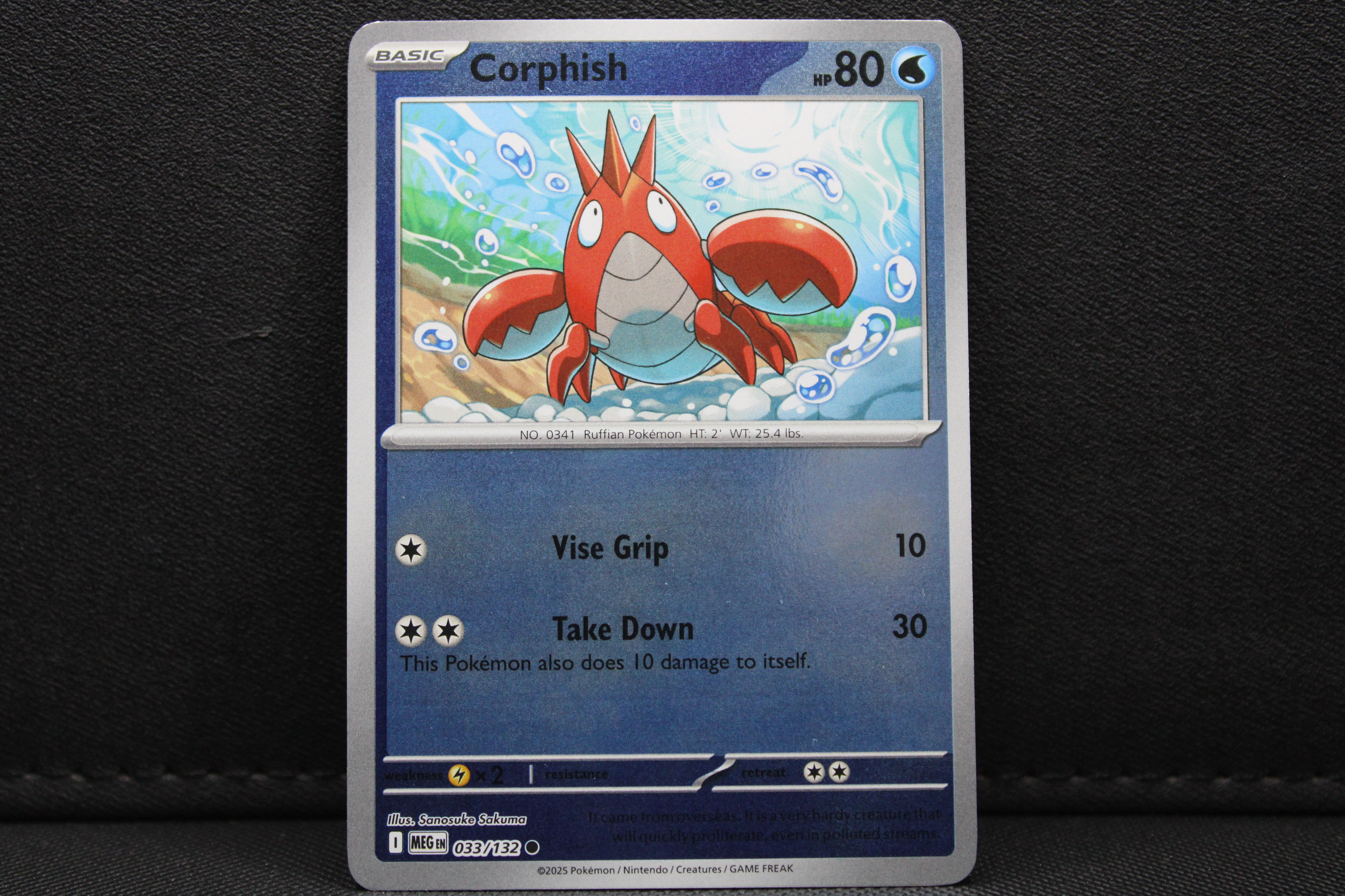 Corphish 033/132 - Reverse Holo, ME Mega Evolution
