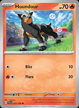 Houndour 033/198 - Non Holo, SV Scarlet & Violet