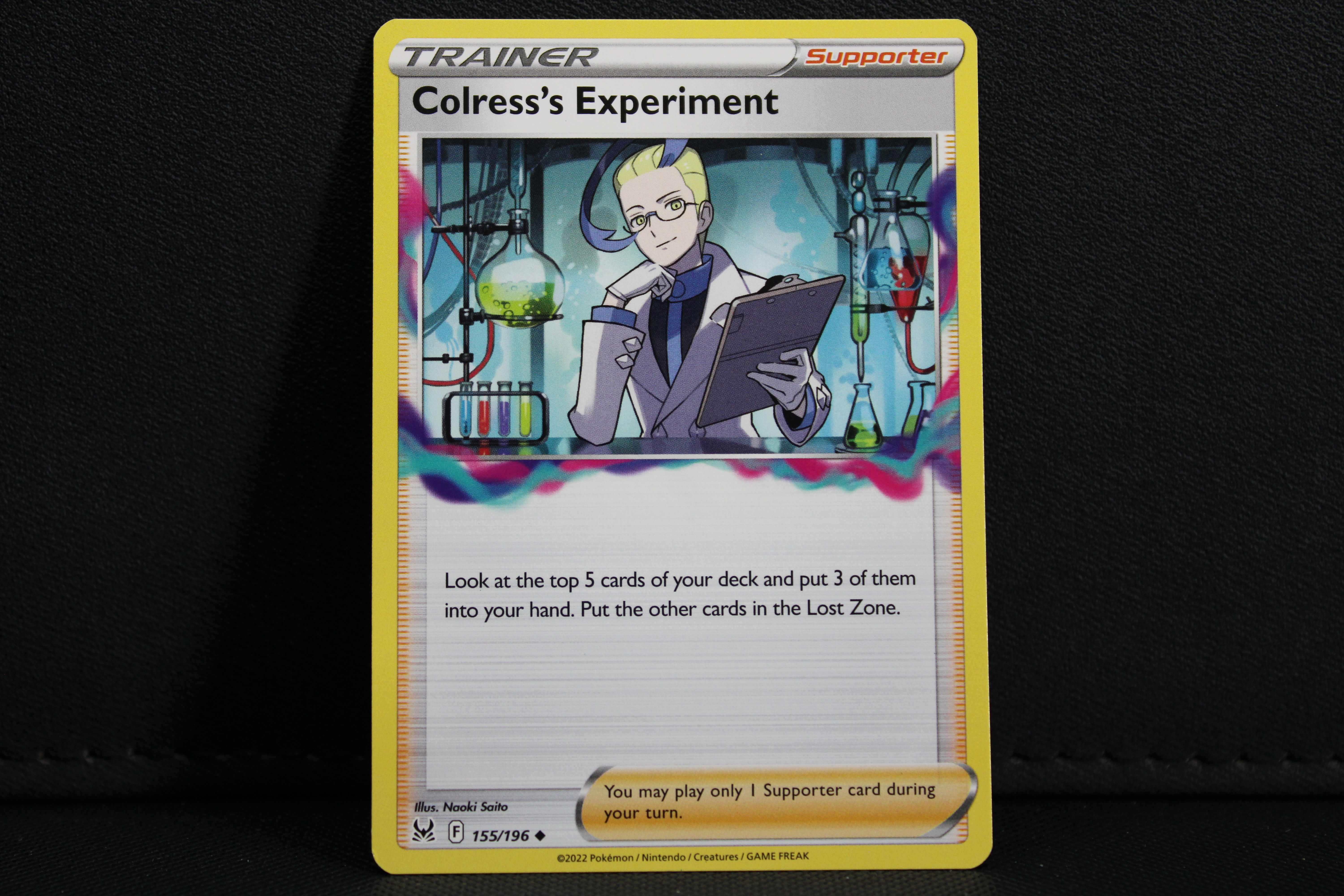 Colress's Experiment 155/196 - Trainer Non Holo, SWSH Lost Origin