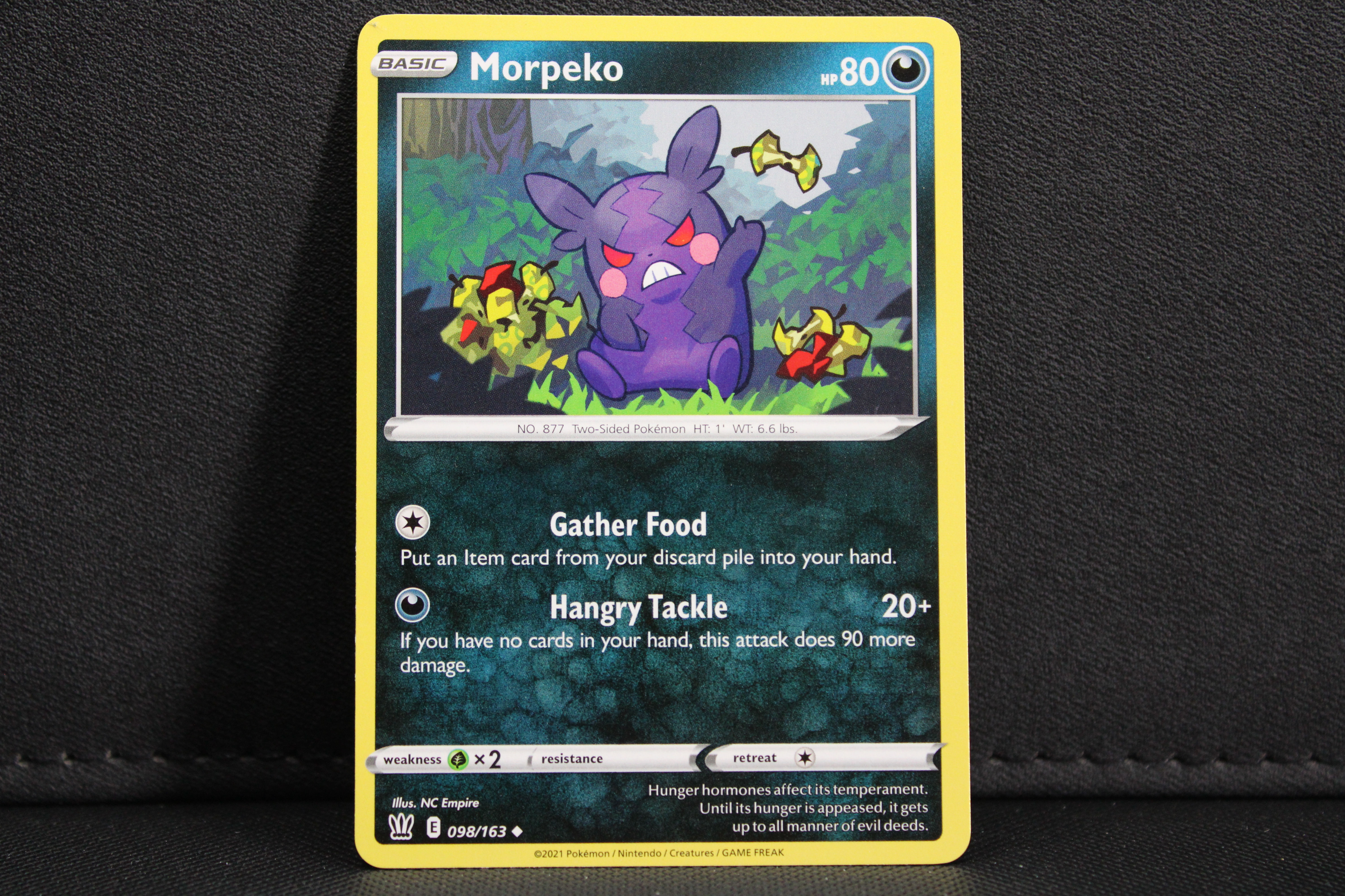 Morepeko 098/163 - Non Holo, SWSH Battle Styles