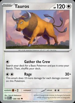 Tauros 128/165 - Non Holo, SV 151