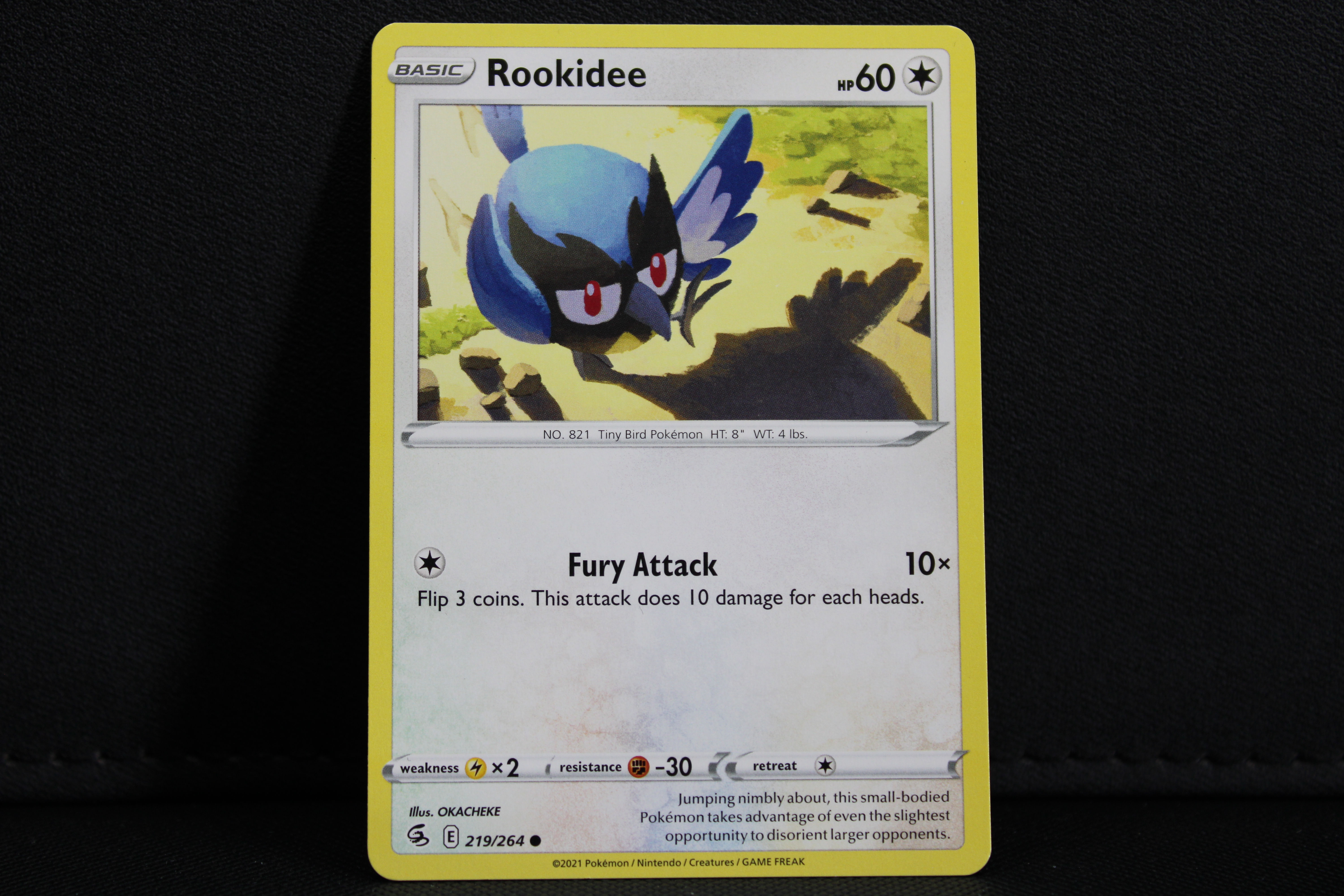 Rookidee 219/264 - Non Holo, SWSH Fusion Strike